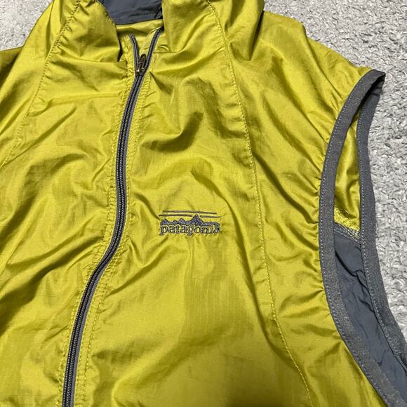 PATAGONIA Unisex Large Velocity 02 Wind Vest Medium Light Green Gray Vintage - Picture 2 of 8